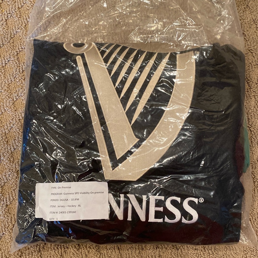 Custom St Patty’s Day Guinness Hockey Jersey
